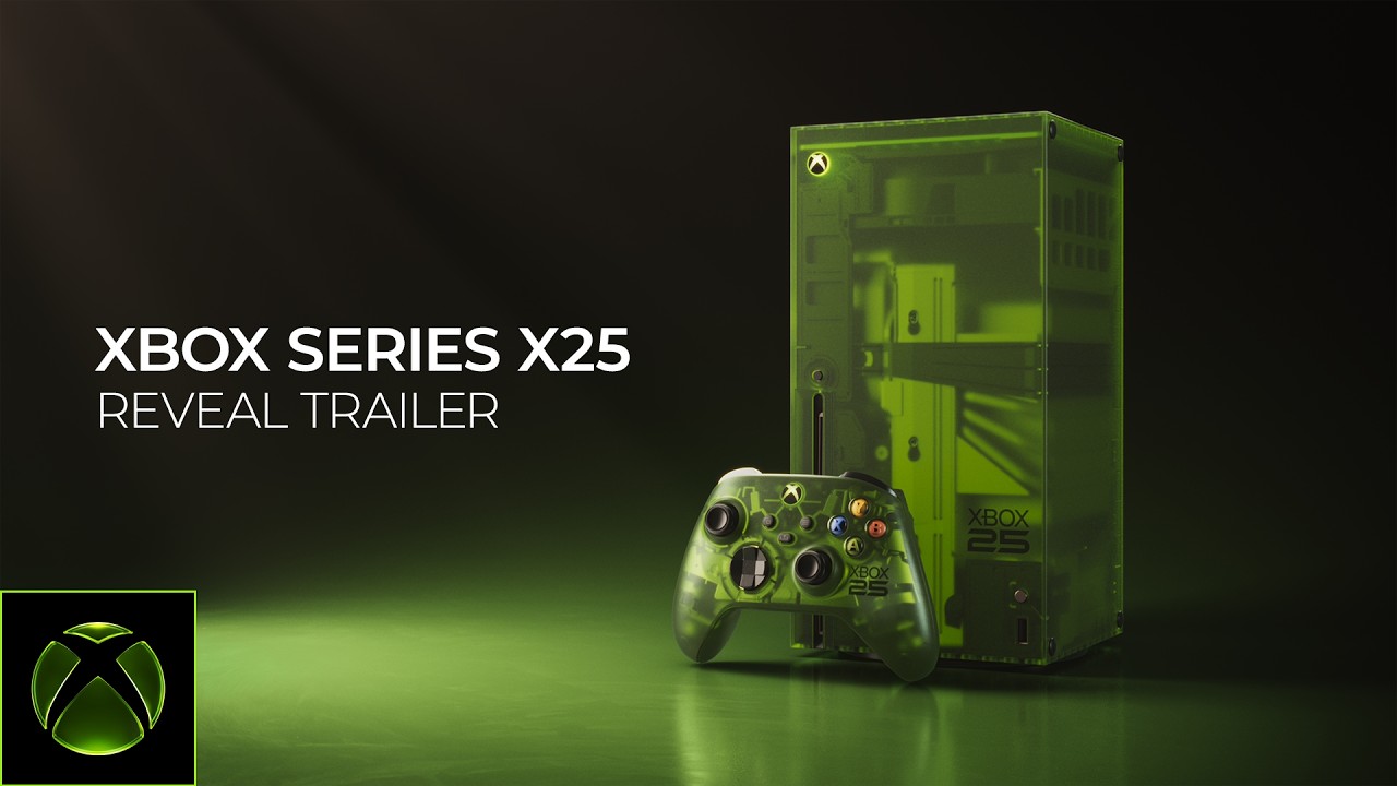 Xbox, 25. Yıl Dönümüne Özel Şeffaf Tasarımlı X25 Xbox Series X Konsolunu Tanıttı!